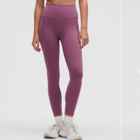 Lululemon Wunder Train High-Rise Tight 25” Plum Pink Purple size 12 - Picture 2 of 16